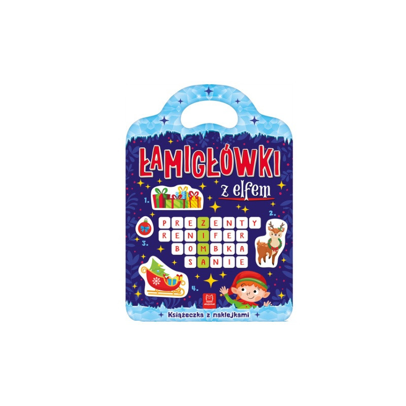 Książeczka z naklejkami Łamigłówki z elfem 35466