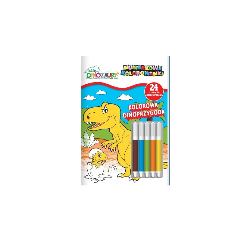 Lubię dinozaury Num.kol.cz3 Kolor.Dinoprzyg.22779