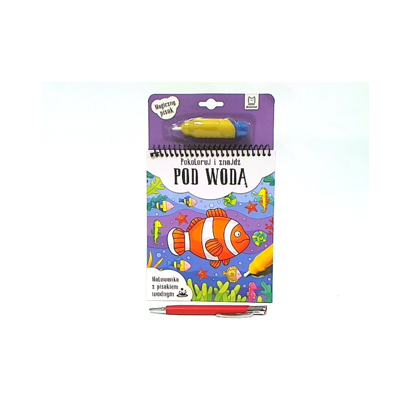 Malow.z pisakiem wodnym Pokoloruj...pod wodą 31772