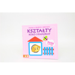 Nauka z grubym obrysem Koło i kwadrat 58.11. 03398