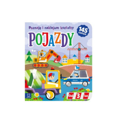 Poznaję i naklejam kształty 3+ Pojazdy 35275