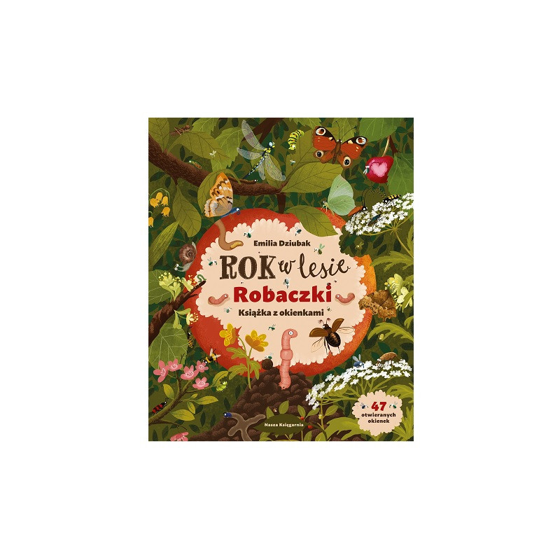 Rok w lesie Robaczki książka z okienkami 38507