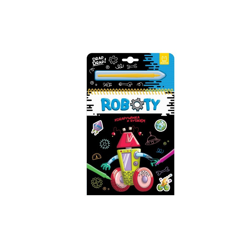 Zdrapywanka z rysikiem Roboty 37002