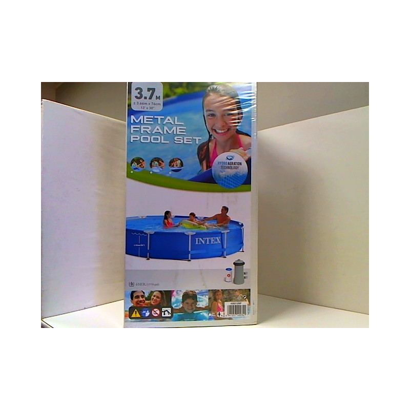  Basen ogrod.stelaż 366X76/pompa 220V 28212NP