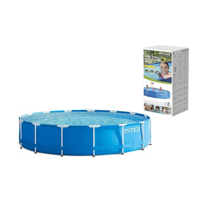  Basen ogrod.stelaż.366x76/pompa 12V 28212GN