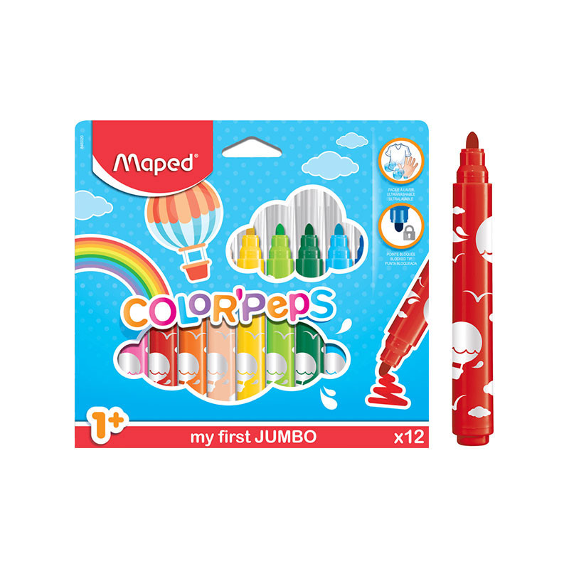  CREATIV flamastry Jumbo Colorpeps12/op 846020