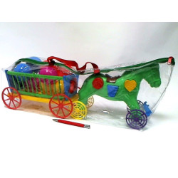  Konik edukacyjny z wozem 00202