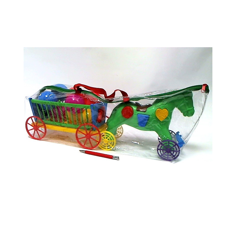  Konik edukacyjny z wozem 00202