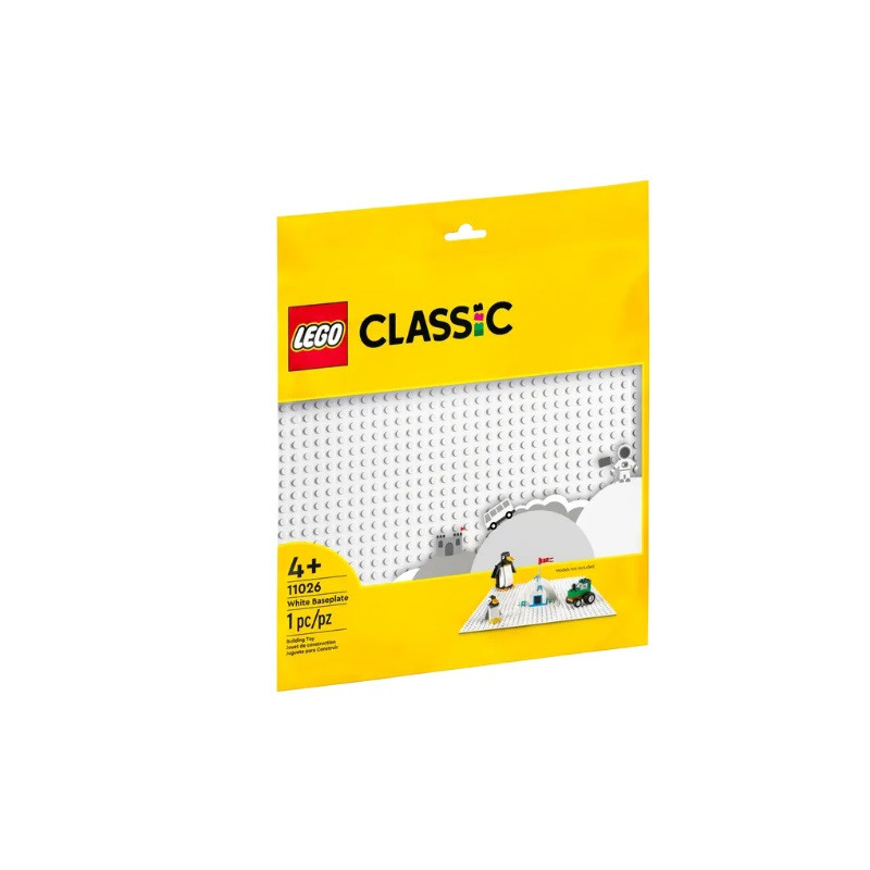  LEGO CLASSIC 4+ Biała płytka konstr.11026
