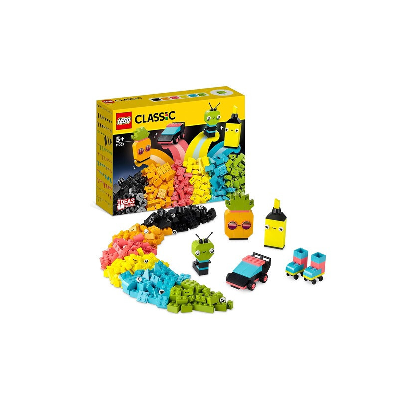  LEGO CLASSIC 5+ Kreatywna zabawa neon 11027