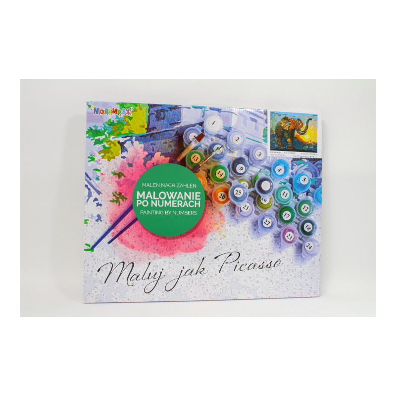  Malowanie po numer.Słoń i słońce 1008909