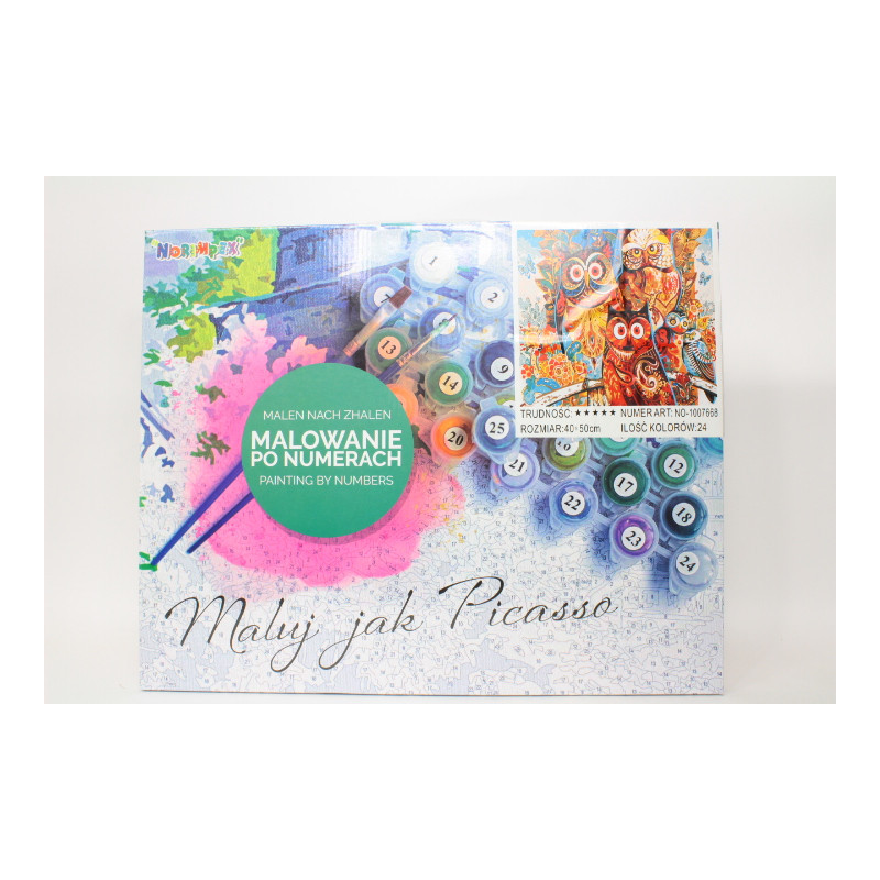  Malowanie po numerach Sowy 1007668