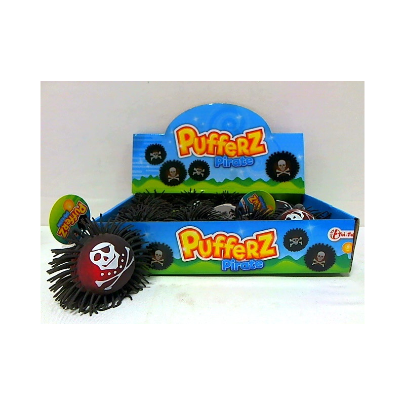  Piłka pirat z włosami świeci 12szt/ 35708***