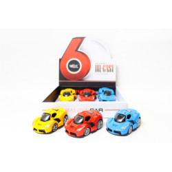  Samochód sportowy metal 6/opak 1319314 93144