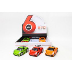 Samochód sportowy metal 6szt/op 1319315 93151
