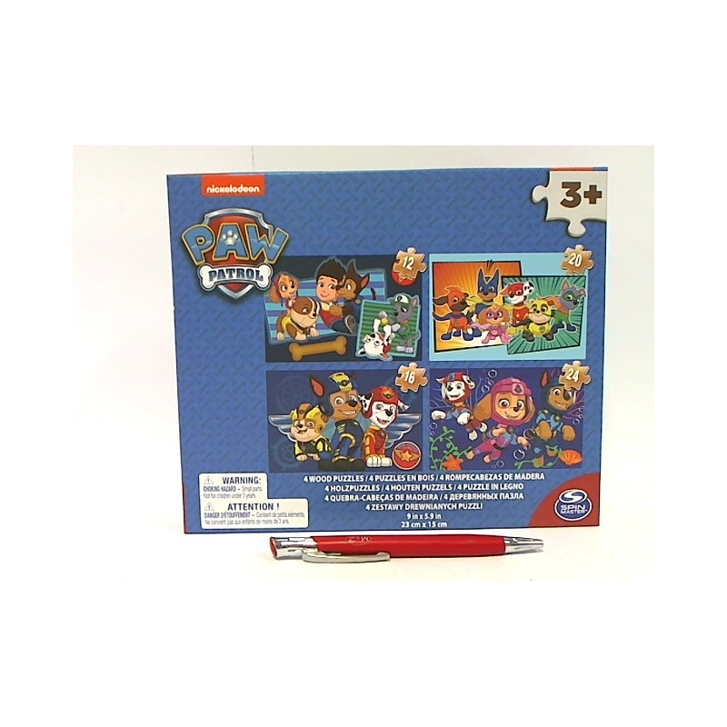  SPIN Psi Patrol puzzle drewniane 4w1 6040049