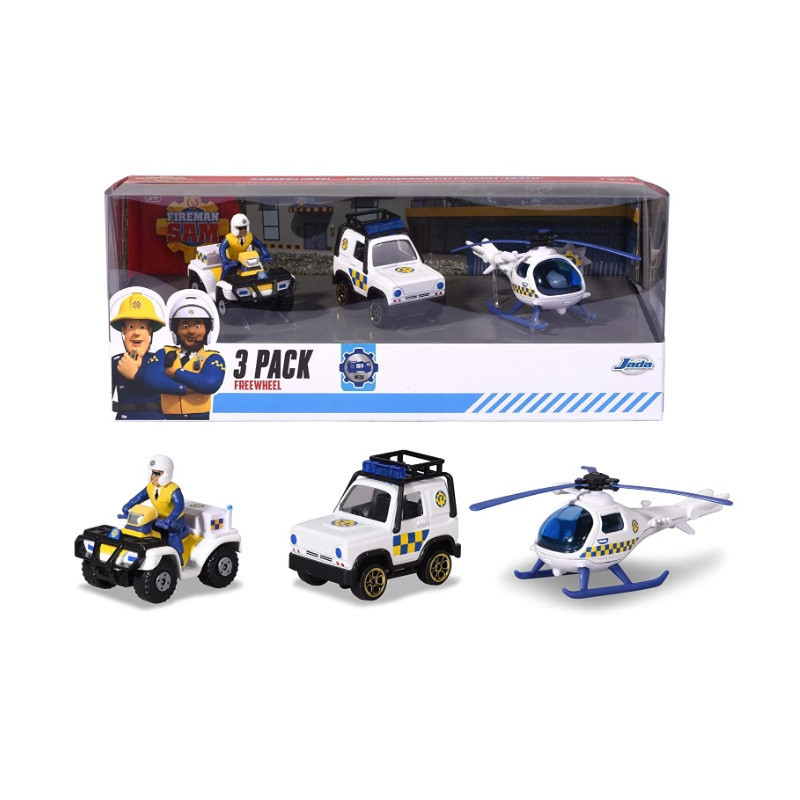  Strażak Sam pojazdy policyjne 3-pak 309-2006