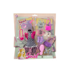  Sukienka z akcesoriami dla lalek 10868 
