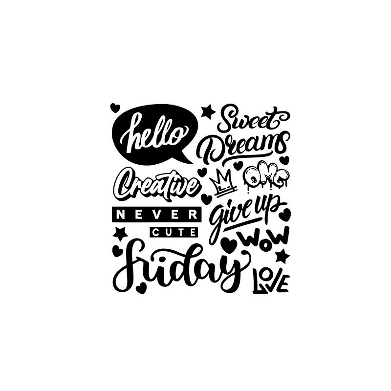  WIKORIA Naplamki DTF 15x20 DM-35 Hello 30460