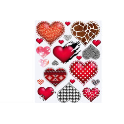  WIKORIA Naplamki DTF 20x30 DD-03 Hearts 29235