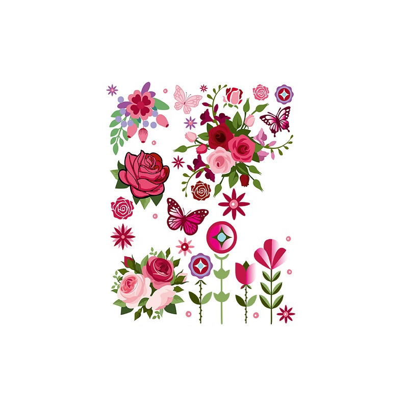  WIKORIA Naplamki DTF 20x30 DD-10 Flower 29303