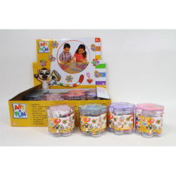 Art_Fun koraliki prasowanka 12szt/disp 637-4144