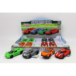 Autka sport 12cm 4 kolory metal 510336