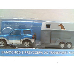 Auto jeep z przyczepą+koń HY0005 34762