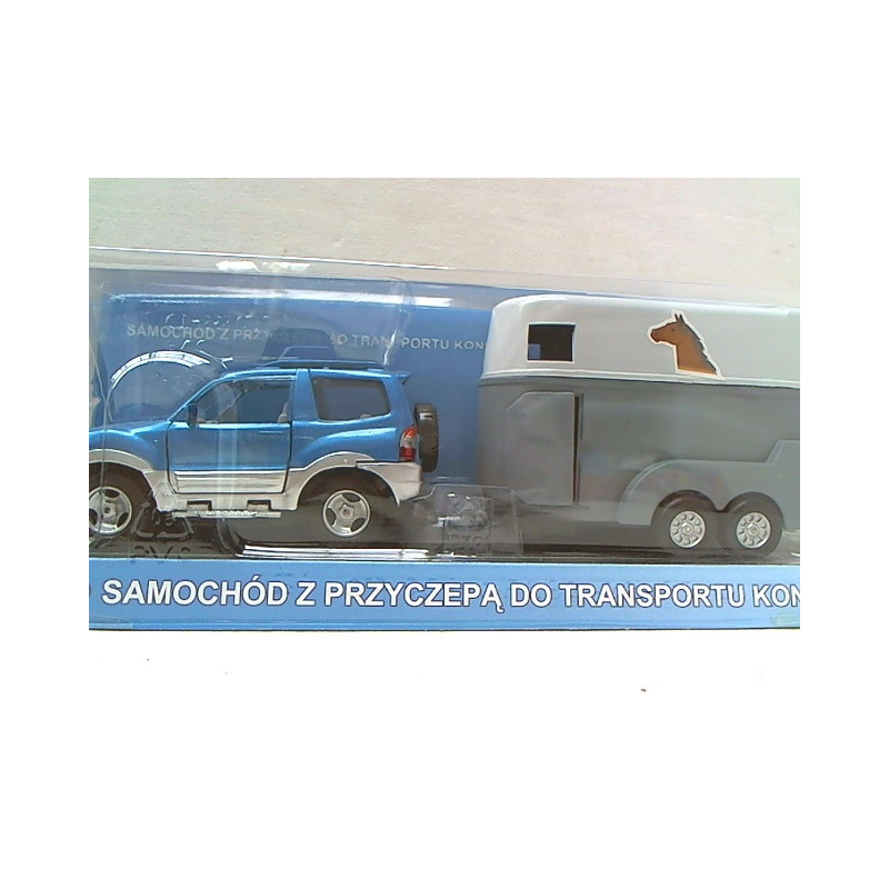 Auto jeep z przyczepą+koń HY0005 34762