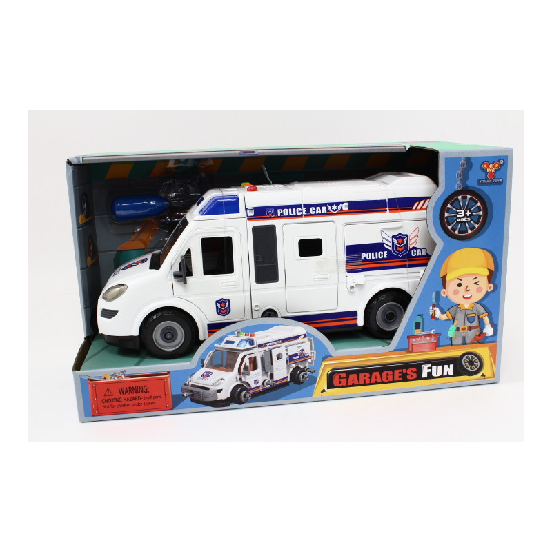 Auto policja św/dźw rozkręcana YW8088A 09998