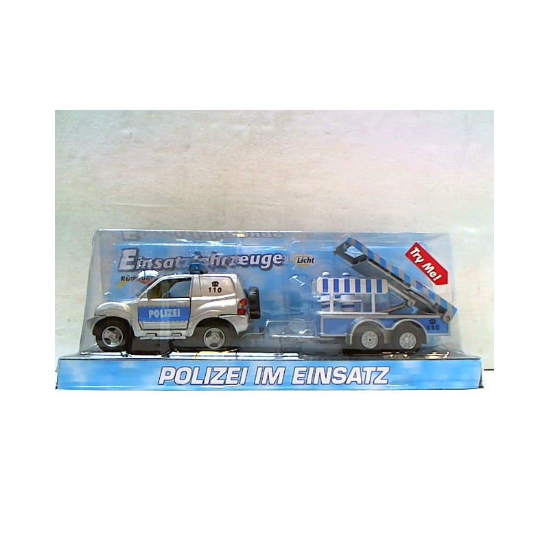 Auto policja z przyczepą światło 510613 75025