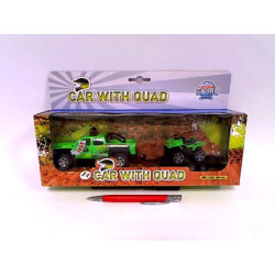 Auto z przyczepą z quadem św/dźw 29cm 510220 71725