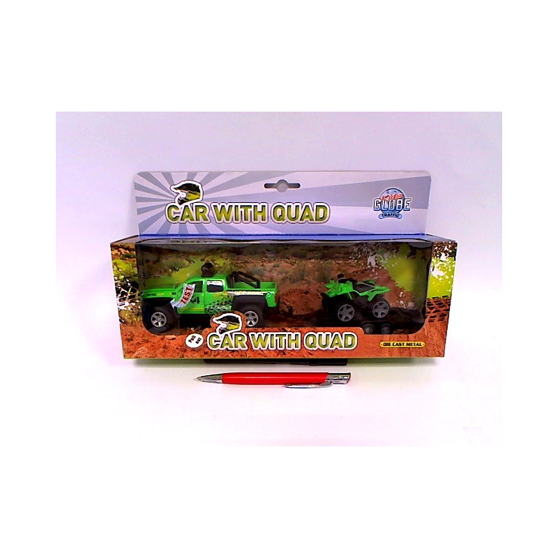 Auto z przyczepą z quadem św/dźw 29cm 510220 71725