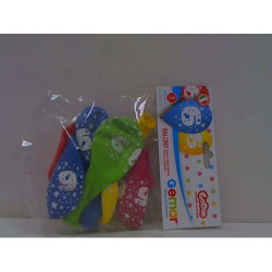 Balon 12" z nadr."6" pastelmix A5 GS110/6 01564