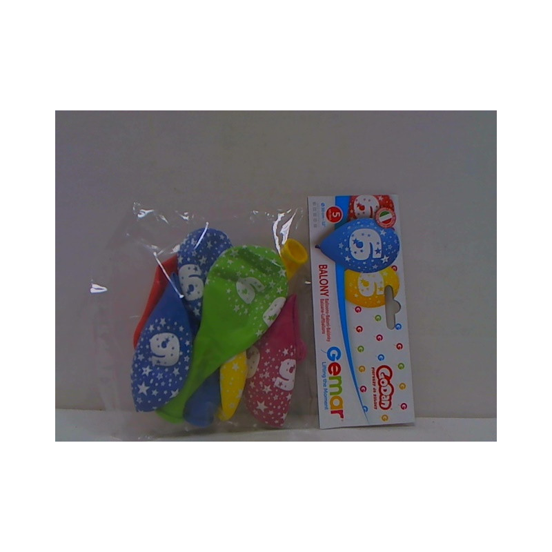 Balon 12" z nadr."6" pastelmix A5 GS110/6 01564