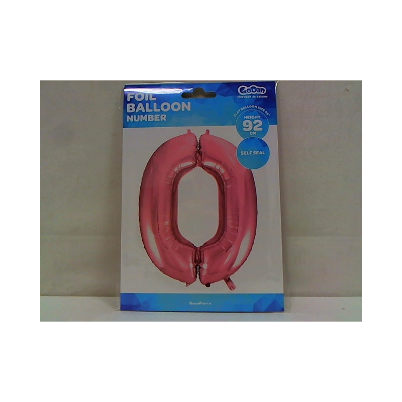 Balon foliowy Cyfra0 j.róż 92cm BC-HRO0 09191