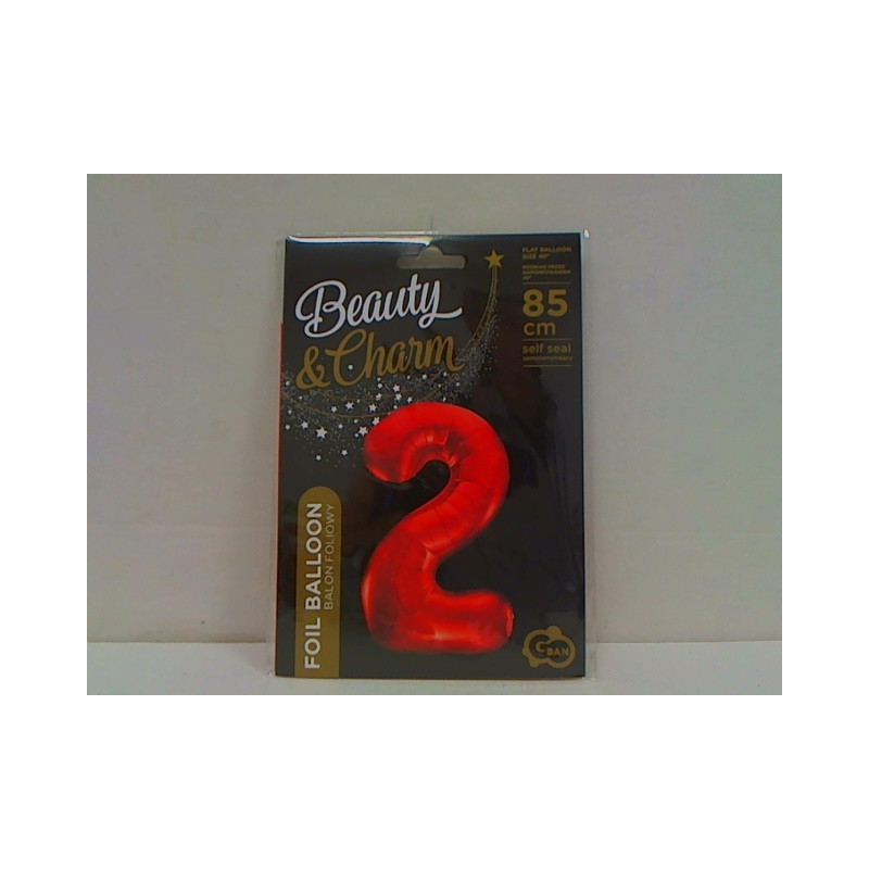 Balon foliowy Cyfra2 czerw 85cm BC-HCW2 20561