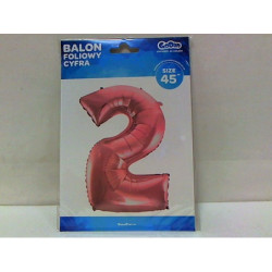 Balon foliowy Cyfra2 j.róż 92cm BC-HRO2 09238