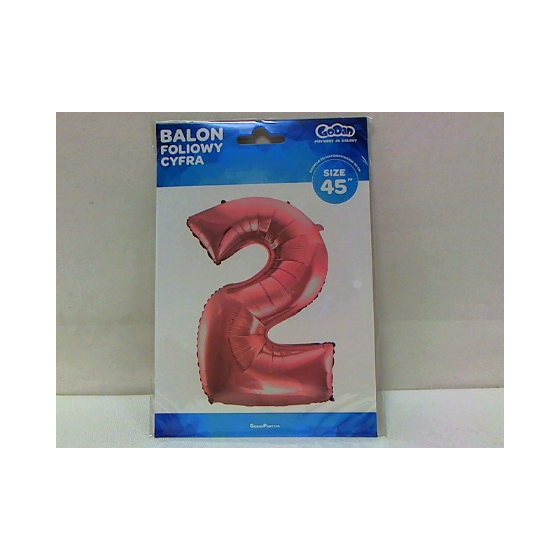 Balon foliowy Cyfra2 j.róż 92cm BC-HRO2 09238