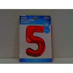 Balon foliowy Cyfra5 czerw 85cm BC-HCW5 20622