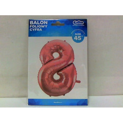 Balon foliowy Cyfra8 j.róż 92cm BC-HRO8 09351