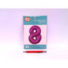Balon foliowy Cyfra8 róż 92cm FG-C85R8 33198