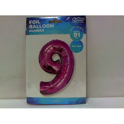 Balon foliowy Cyfra9 róż 92cm FG-C85R9 33211