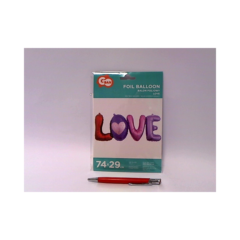 Balon foliowy litery LOVE 74cm BF-LTLV 42914