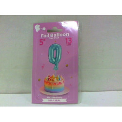 Balon foliowy n/pat Cyfra0 błękit BC-5BL0 13709