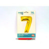 Balon foliowy Smart Cyfra7 złota76cm CH-SZL7 45571