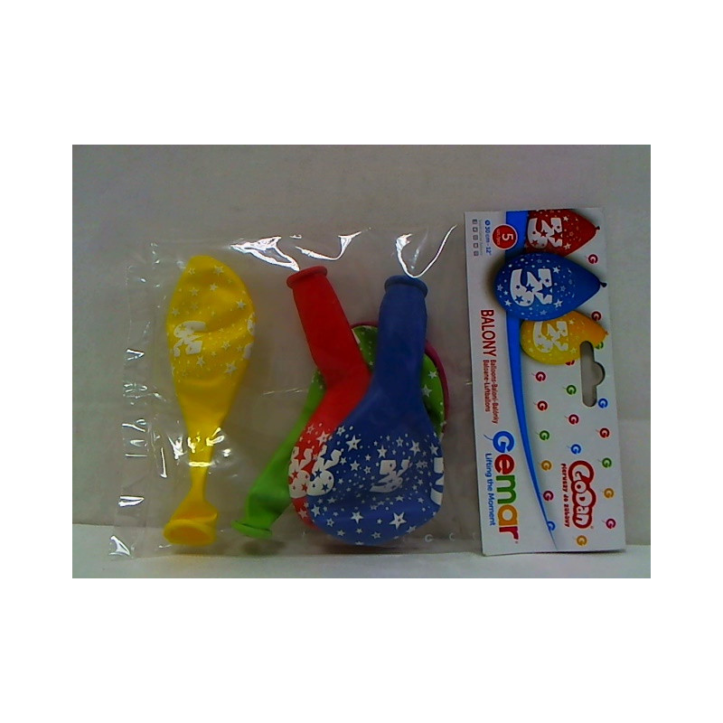 Balony 12" z nadr."3"pastel wisz.A5 GS110/3W 18494