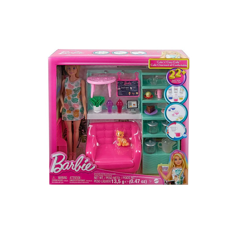 Barbie lalka zestaw Relaks w kafejce HKT94 /3