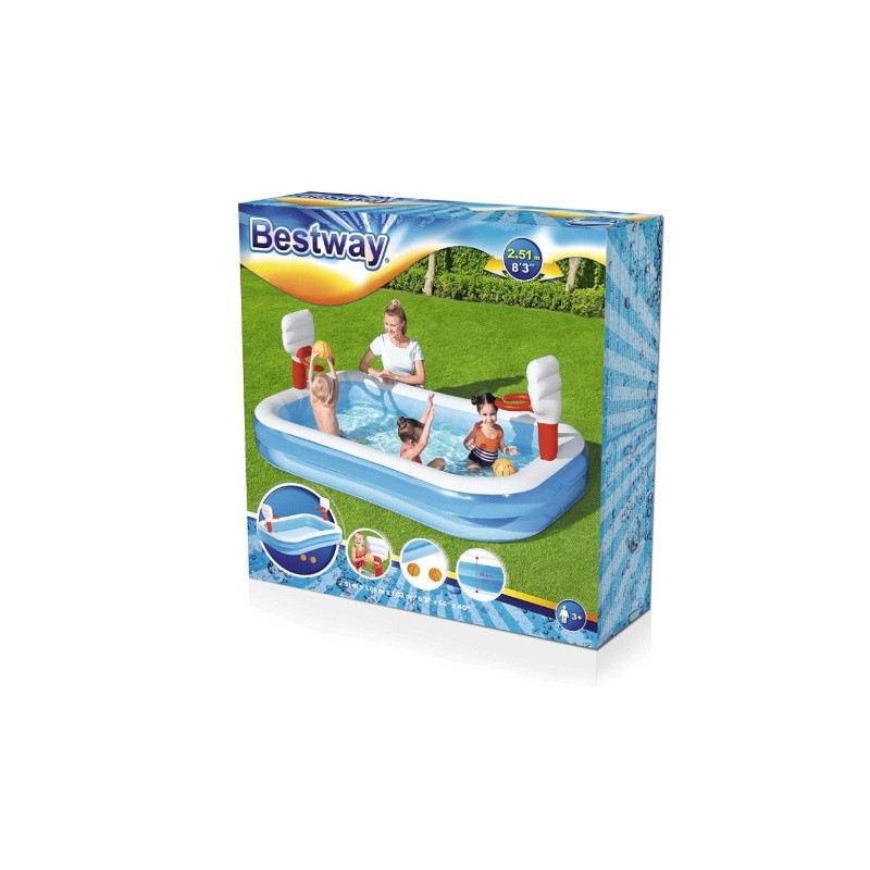 Basen dmuch.Boisko do kosza 251x168 B54122 14153