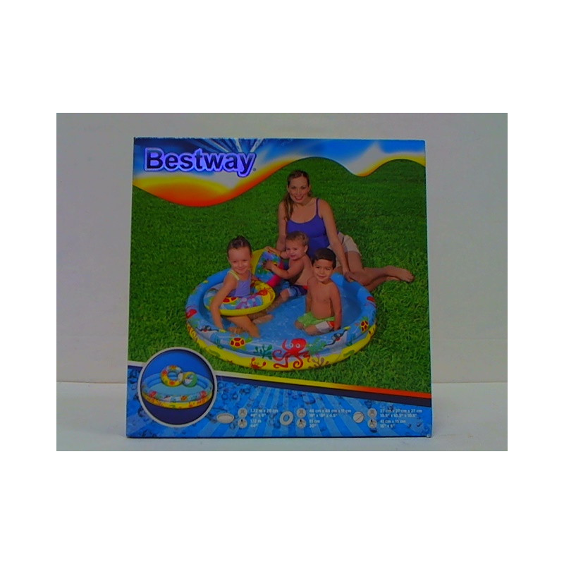 Basen dmuchany 122X20+kółko+piłka B51124